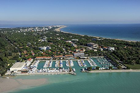 Aereal view of Lignano Sabbiadoro